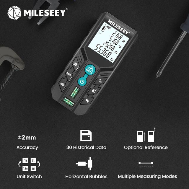 Лазерный дальномер MILESEEY D2, до 40 м